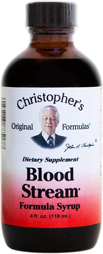 Dr. Christopher's Original Bloodstream Cleanse Syrup 4 oz Liquid Formula for Red Clover Combination