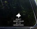 Be The Sheepdog Vinyl Die Cut Decal/Bumper Sticker - Sweet Tea Decals - 3 3/4" x 5" - Ideal for Windows, Trucks, Cars, Laptops, and More