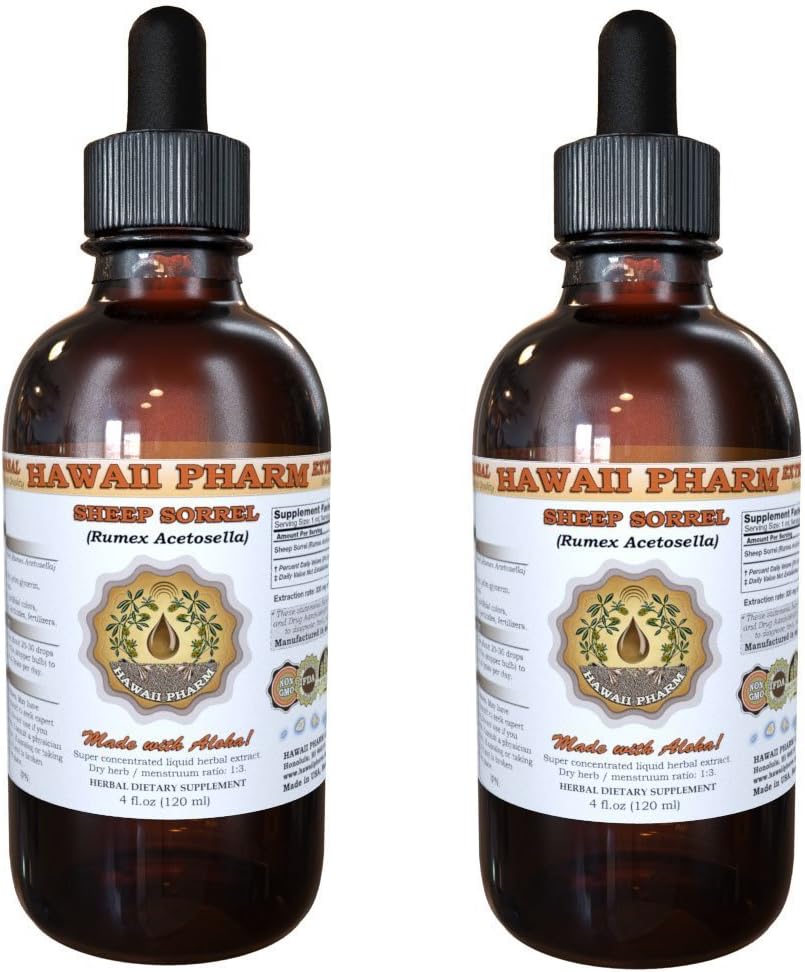 Organic Sheep Sorrel Liquid Extract Tincture - Herbal Supplement, Made in USA - 4 fl.oz