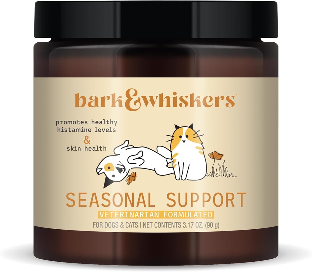 Dr. Mercola Bark & Whiskers Seasonal Support Supplement 3.17 Oz - 90 Scoops - Antioxidant & Immune Boost