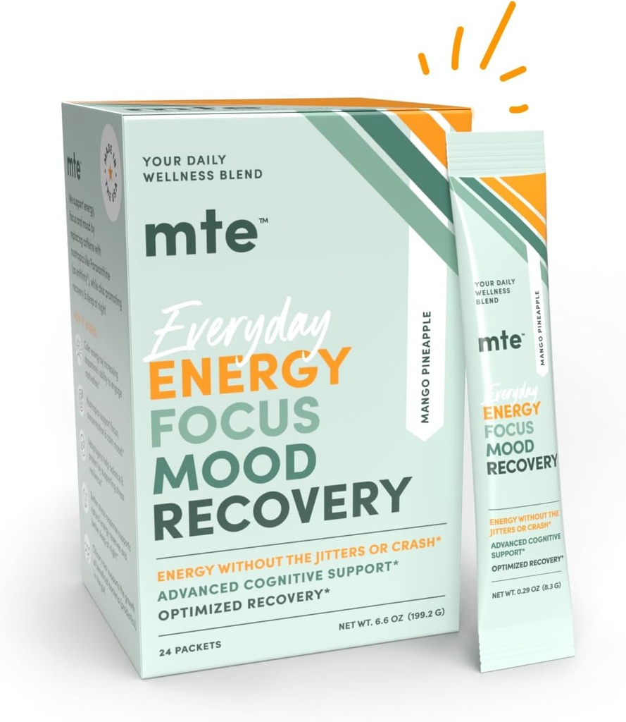 Focus & Productivity Boosting Energy Drink Powder | Natural Ingredients | Nootropic & Adaptogenic Blend | No Sucralose or Caffeine
