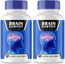 (2 Pack) Rize Labs BrainFortify Supplement for Memory Support and Brain Fog Reduction - Organic Formula with Positive Reviews (120 Capsules)
