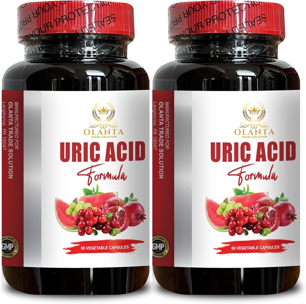Uric Acid Cleanse Formula - Supports Healthy Uric Acid Levels with Tart Cherry, Cranberry, and Milk Thistle - 2B Supplement