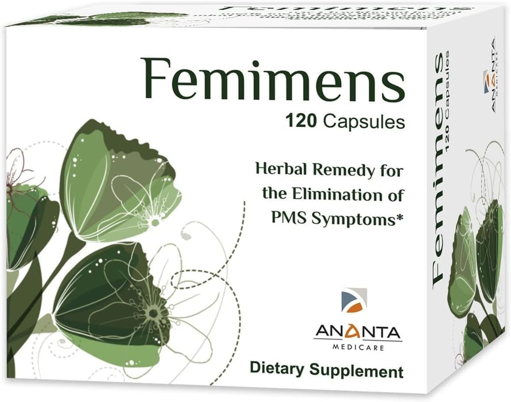 Ananta Medicare FEMIMENS Herbal Dietary Supplement 120 Capsules for PMS Symptom Relief