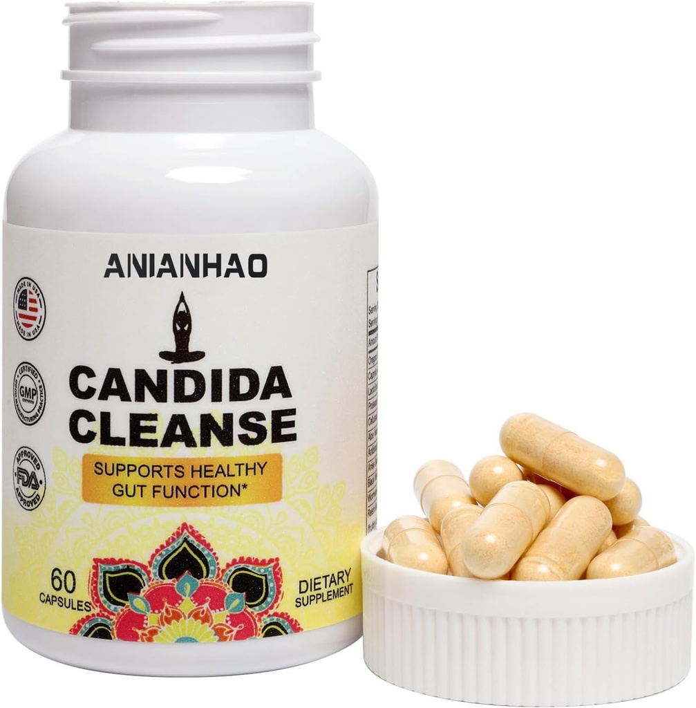 Natural Candida Cleanse with Herbs, Probiotics, and Antifungal Ingredients