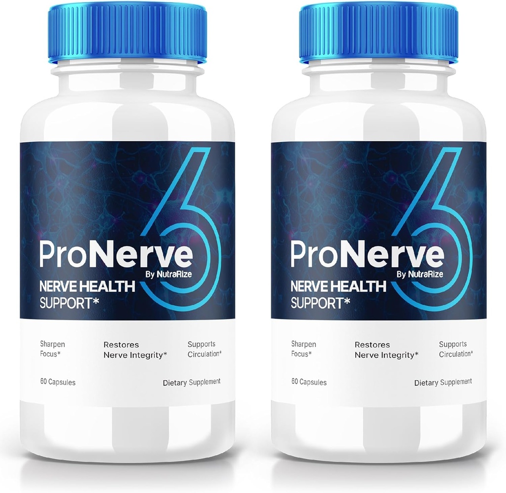 ProNerve6 Neuropathy Support Supplement (2 Pack, 120 Capsules) - NutraRize Nerve Health Formula, Reviews of ProNerve6 Pastillas
