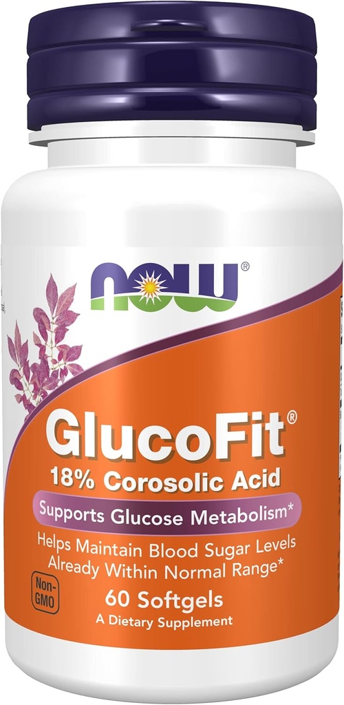 Now Foods GlucoFit 60 Softgels - Pack of 3 - Blood Sugar Support Supplement