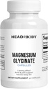 Chelated Magnesium Glycinate Capsules - 90 Count for Relaxation, Sleep & Stress Relief - Vegan, Non-GMO, Gluten-Free