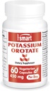 Potassium Orotate 450mg Daily Supplement for Acid-Base Balance, Nerve Transmission, and Heart Health - Non-GMO, Gluten Free - 60 Capsules