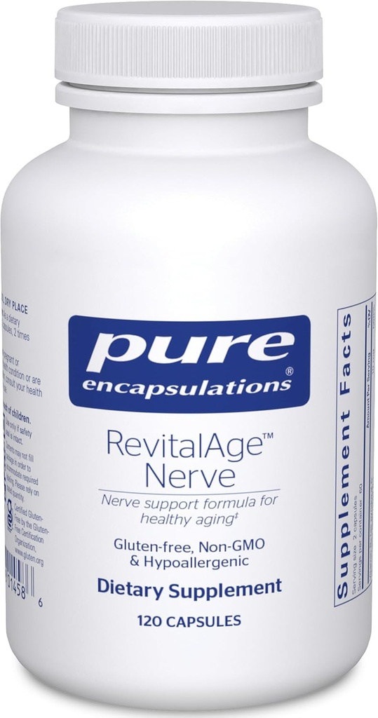 Pure Encapsulations Revita-Age Nerve Supplement | Cardiovascular, Metabolic, and Neurocognitive Support | 120 Capsules