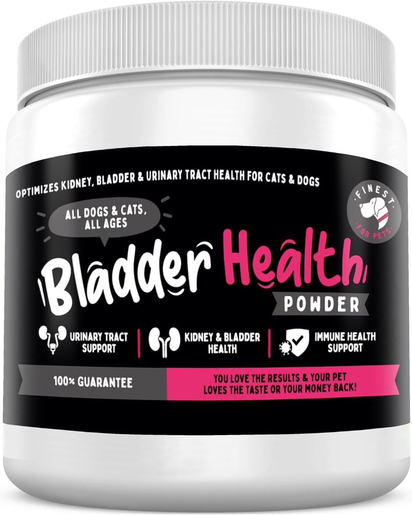Cranberry & D-Mannose Powder for Pet UTI & Bladder Health - 120g Supplement for Dogs & Cats - Supports Kidney & Urinary Tract Health