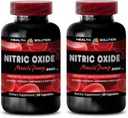 Nitric Oxide Muscle Pump Supplements for Extreme Strength and Growth - 2400mg Workout Pills for Men and Women - 2 Bottles 120 Capsules