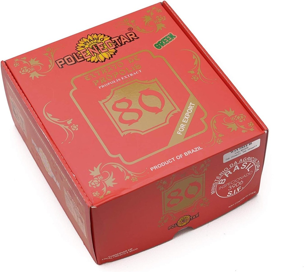 24 Bottles of UNGROL Polenectar Brazil Green Bee Propolis Extract Wax Free 80 (30ml)