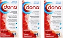 3 Pack of DONA Crystalline Glucosamine Sulfate Caplets - 180 Capsules in Total