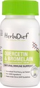 Herbadiet Quercetin with Bromelain 500mg Capsules - Immune & Heart Health Support Supplement (120 Capsules)