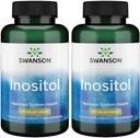 2 Pack Swanson Premium Brand Inositol 650 mg 100 Capsules