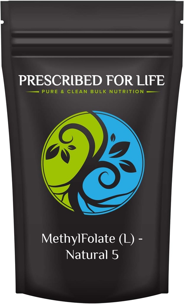 Pure Methyl Folate Powder for Brain Health | Bioavailable Folic Acid | Vitamin B9 Supplement (2 kg / 4.4 lb)