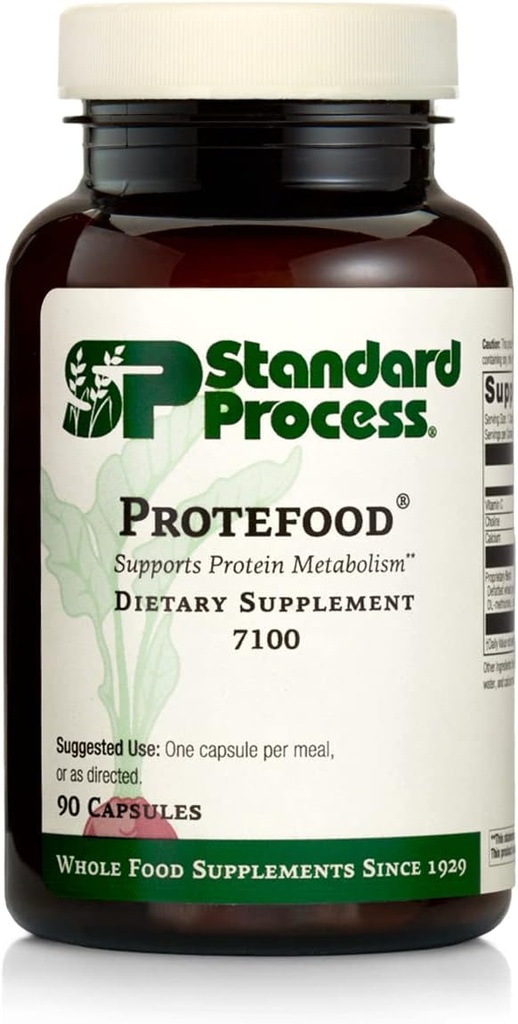 Standard Process Protefood: Whole Food RNA Supplement for Bone Health, Metabolism, and Immune Support - 90 Capsules