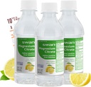 Swan Magnesium Citrate Oral Solution - Gentle Laxative Liquid for Digestive Health - 10 Oz (Lemon Three Pack)