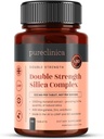 Double Strength Silica Complex Tablets - 3 Month Supply - 2000mg Horsetail Extract - Pureclinica