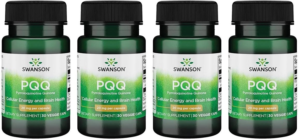 4 Packs Swanson Ultra Pqq Pyrroloquinoline Quinone 20mg 30 Veggie Capsules