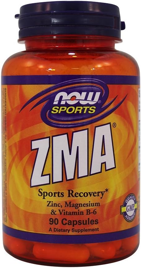 Now Foods ZMA Sports Recovery Capsules - Pack of 180 for Enhanced Muscle Recovery and Performance