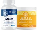 Vimergy MSM Capsules (120 Count) and Micro-C Immune Power Powder - 250g