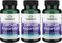 Swanson Calcium Aspartate Capsules - Natural Herbal Supplement for Bone, Heart, & Muscle Health - 60 Capsules x 200mg - Pack of 3
