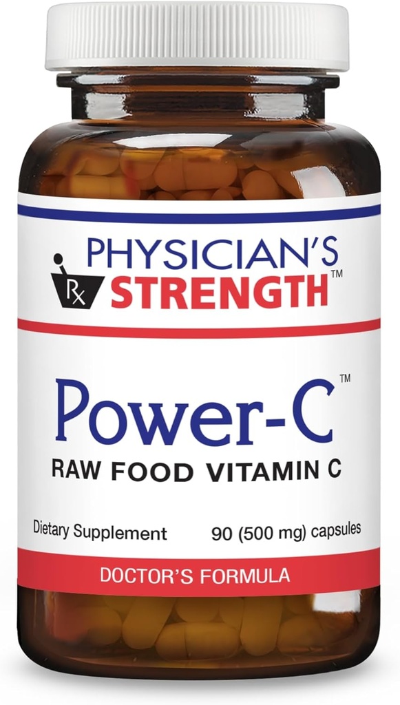 High-Potency Vitamin C Capsules with Camu Camu, Acerola Cherry, Rhus coriaria & Rose Hip - 90 Capsules - Kosher - 30 Servings