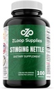 100 Count Stinging Nettle Root Extract Capsules for Prostate, Joint, and Urinary Tract Support - Herbal Supplement
