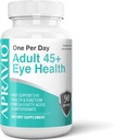 Eye Vitamins for Adults 45+ with Vitamin C, E, Zinc, Copper & Omega-3 - 90 Softgels for Vision Health & Protection