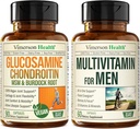 Men's Vegan Joint Support Supplement with Glucosamine, Chondroitin, MSM, and Multivitamins by Vimerson Health