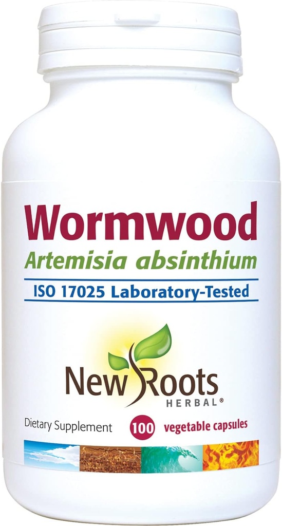 Wormwood Supplement for Appetite, Digestion, and Intestinal Balance - 100 Veg Capsules - Non-GMO & Gluten Free