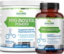 Pure Premium Grade Vegan Myo-Inositol Capsules and Powder - Non-GMO and All Natural