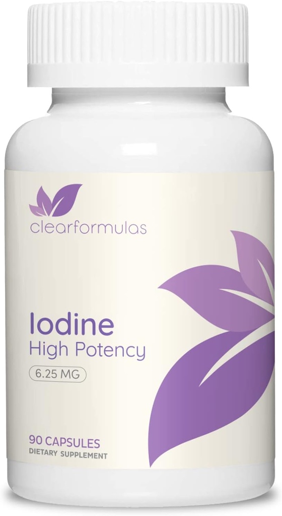 Iodine and Iodide Supplement for Thyroid Health and Hormone Balance - 90 Capsules