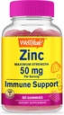 WellYeah 50 mg Zinc Gummies - Boosts Immune System and Antioxidant Health - Berry Flavor - Gluten-Free, GMO-Free - 60 Chewable Gummies