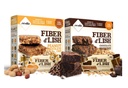 NuGo Fiber D'lish Variety Pack - Chocolate Brownie & Peanut Chocolate Chip Bars, 12g High Fiber, Vegan - 50 Bars Total
