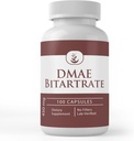 100 Capsules of Pure DMAE Bitartrate - Original Ingredients, Lab Verified, No Additives or Fillers