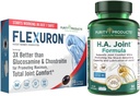 Flexuron Joint Formula with Krill Oil, Hyaluronic Acid, and Astaxanthin - BioCell Collagen, Boswellia Serrata, Quercetin, and More - HA Joint Support Formula