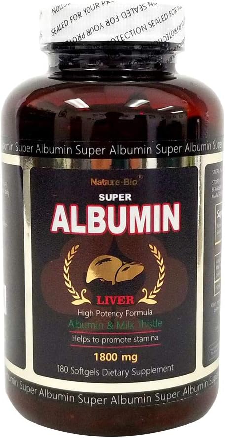 Super Liver Albumin Supplement for Liver Health and Detoxification - 100% Natural Ingredients for Optimal Liver Function