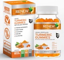 Renew Actives Turmeric Gummies with Black Pepper for Immune Support - Antioxidant-Rich Wellness Formula - 60 Gummies