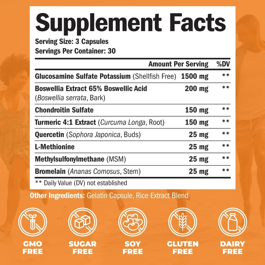 Women's Health Bundle: Glucosamine Chondroitin Turmeric + Multivitamin 2-Pack. Immune & Joint Support, Anti-Inflammatory & Antioxidant Benefits