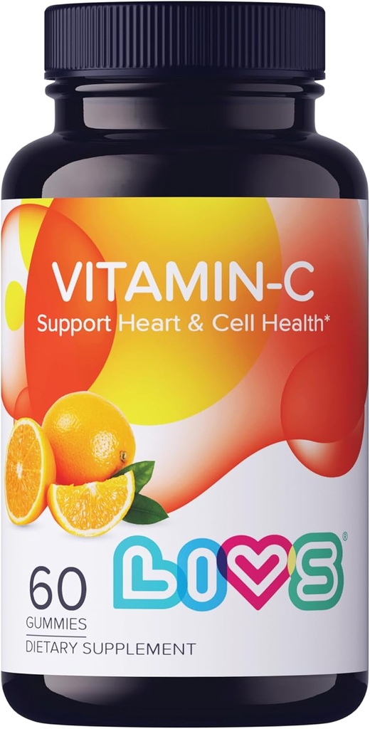Vegan Vitamin C Gummies for Adults - Immune Support, No Artificial Flavors, Orange, 250mg, 60 Count