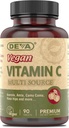 DEVA Vegan Vitamins: Premium Food-Based Vitamin C Tablets - Non-GMO Multisource Formula - 90 Count