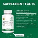 12mg Astaxanthin Soft Gels from Plantonin New Zealand - GMO & Gluten Free - Antioxidant for Joint Mobility, Recovery, Skin & Eye Health - 60 Capsules