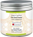 Organic Certified Flax Seed Powder 200gm - 100% Pure Therapeutic Grade - Greenwood Essential