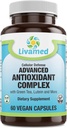 Livamed Antioxidant Complex Supplement - 60 Vegetarian Capsules, High Potency Formula