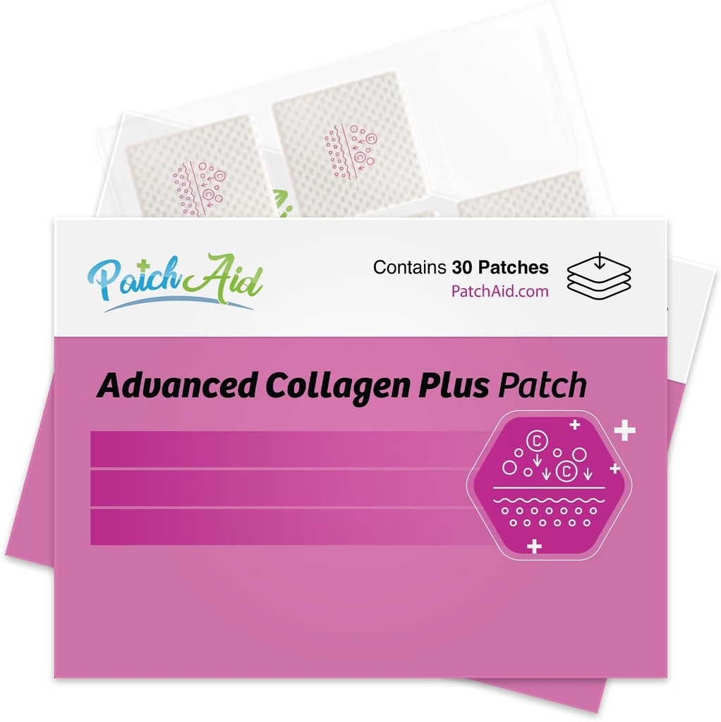PatchAid Collagen Plus Topical Patch - 30 Day Supply for Skin Health and Repair