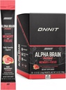 ONNIT Alpha Brain Instant - Ruby Grapefruit Nootropic Memory Supplement - Cognitive Support for Focus, Energy & Clarity - Alpha GPC Choline, Cats Claw, L-Theanine, Bacopa - 30ct