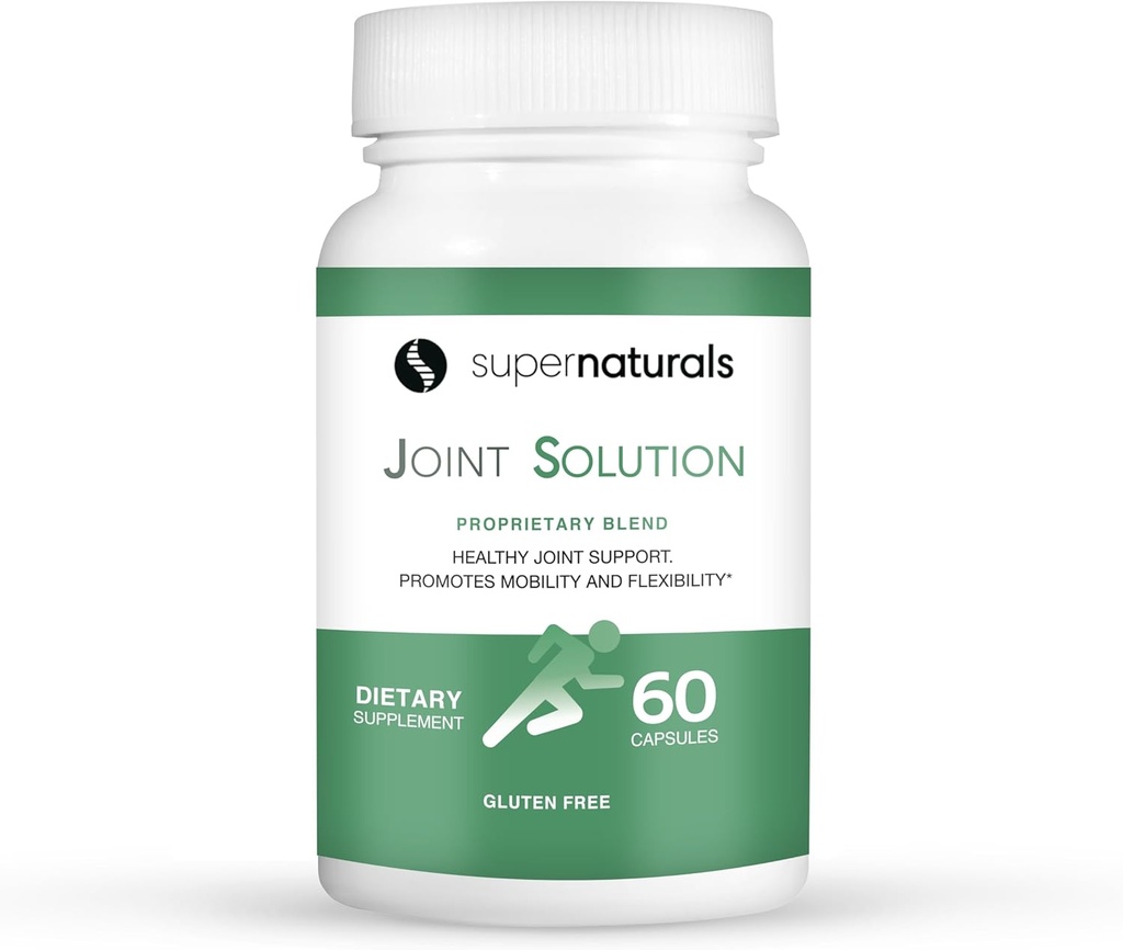 All-Natural Joint Support Supplement with Glucosamine, Chondroitin, MSM, and Turmeric - 60 Capsules for Men, Women, Adults - Gluten-Free & Non-GMO